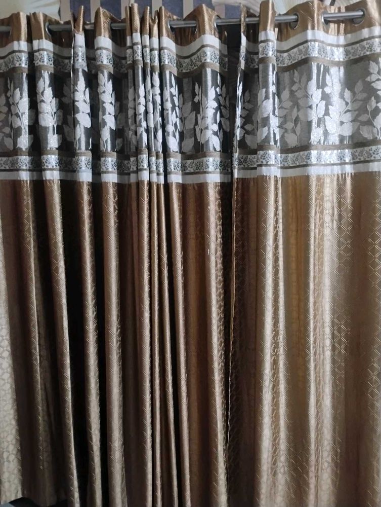 Elegant Leaf Pattern Curtains