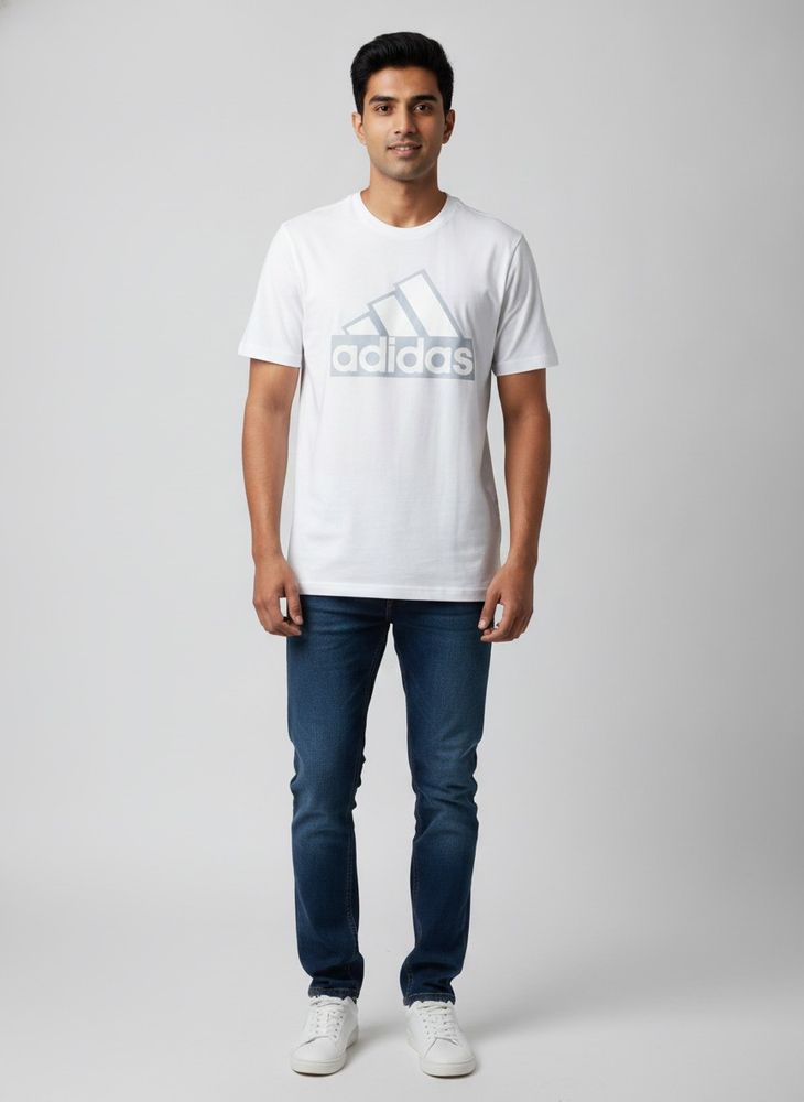 Adidas White Graphic T-Shirt