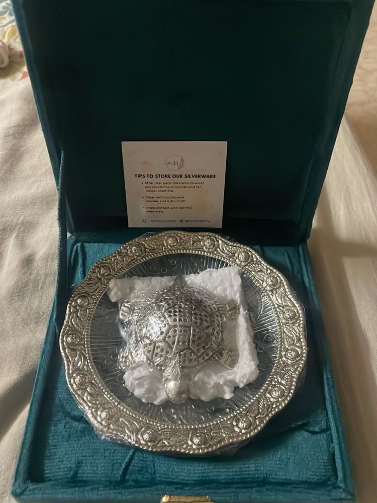 German Silver Turtle Showpiece