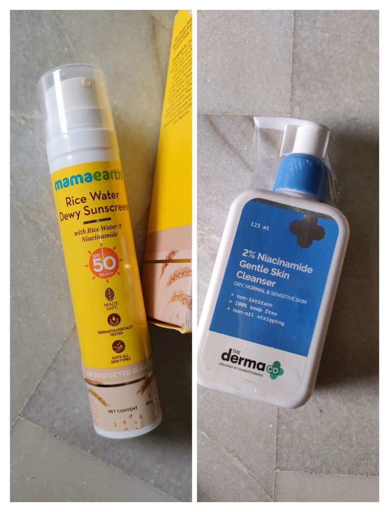 Set Of Sunscreen And Cleanser