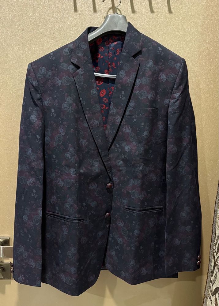 Men's Floral Blazer