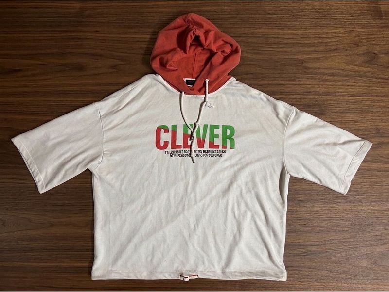 Graphic Print Hoodie T-Shirt