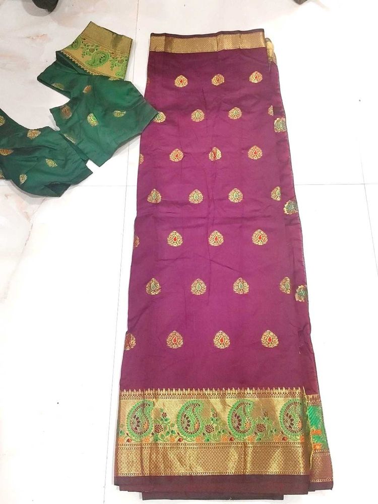 Saree With Blouse(Never Used)