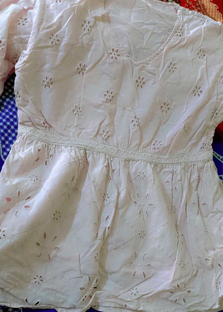 Beautiful Cotton Chikankari Kurta