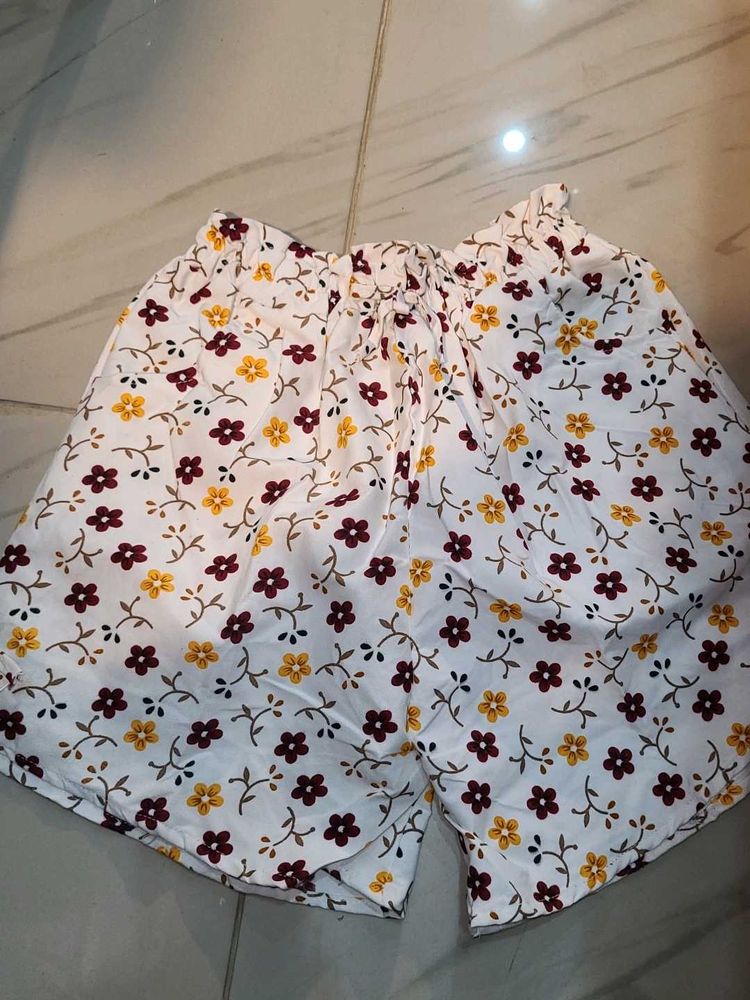 Floral Print Shorts