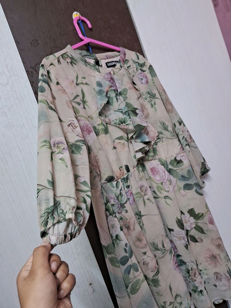 Floral Ruffle Dress