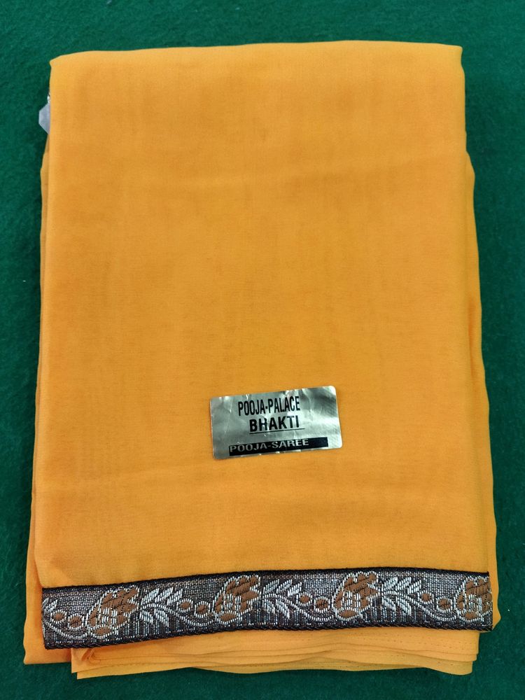 Yello With Lace Saree