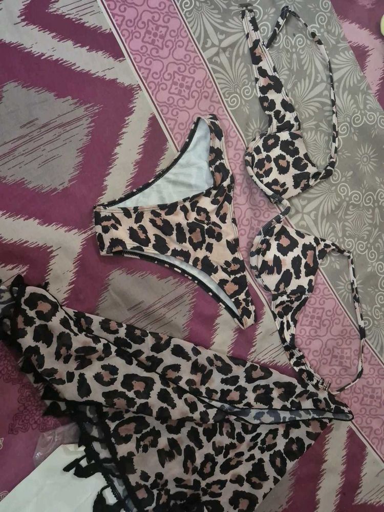 Leopard Print Bikini Set