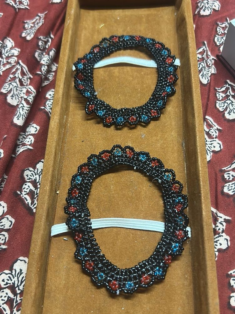 handmade beaded payal