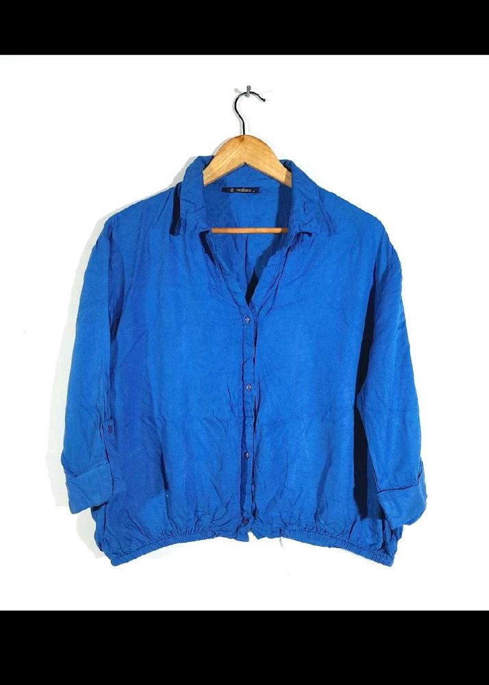 Oxolloxo Vibrant Blue Collared Shirt