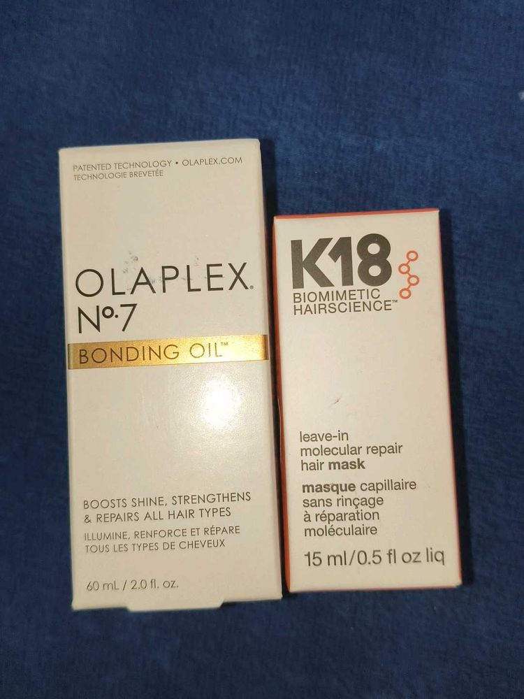 olaplex bonding oil and k 18