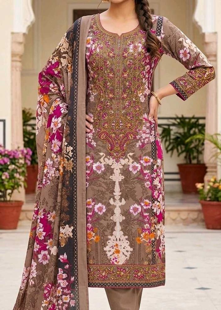 Elegant Floral Print Kurta Set