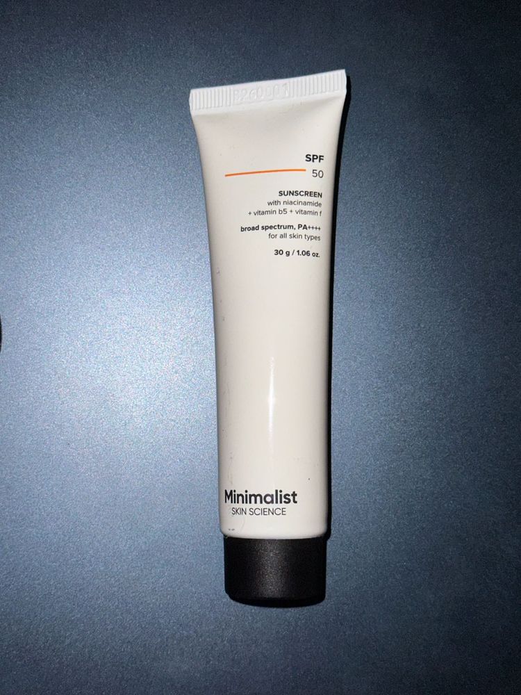 Minimalist SPF 50 Sunscreen