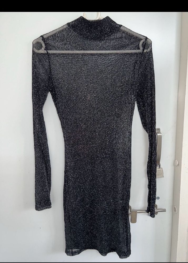 Black Net Dress With Inner