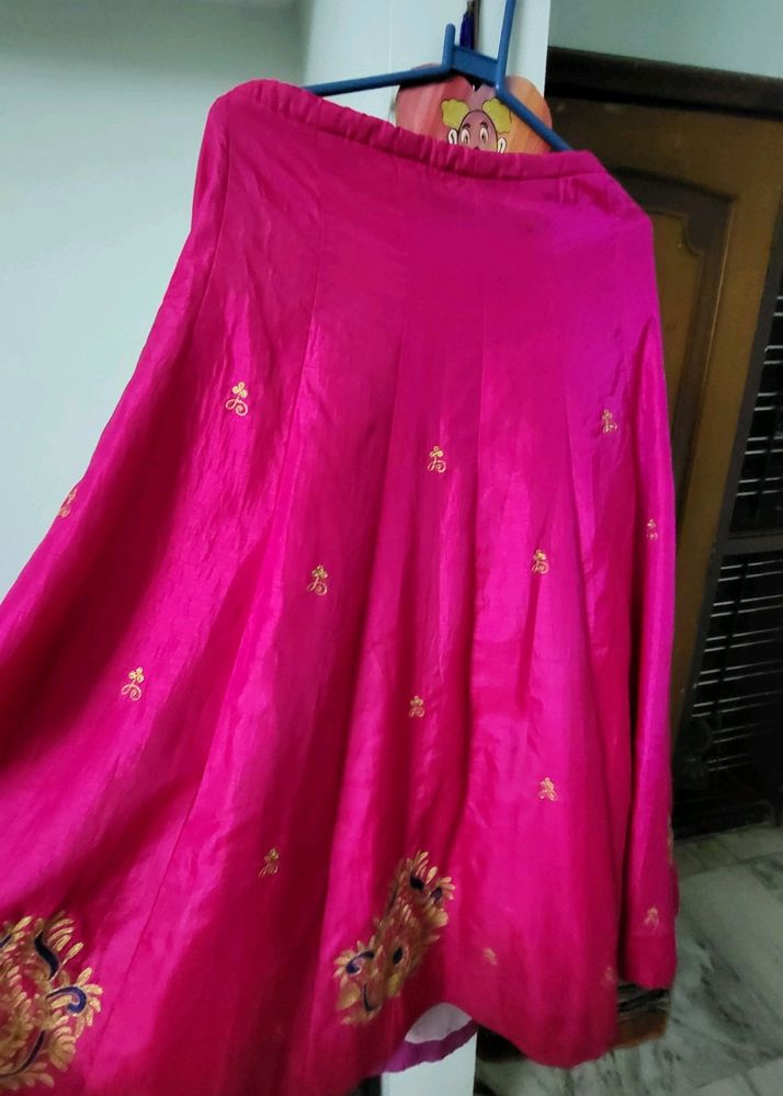 Beautiful Rani Pink Color Lengha