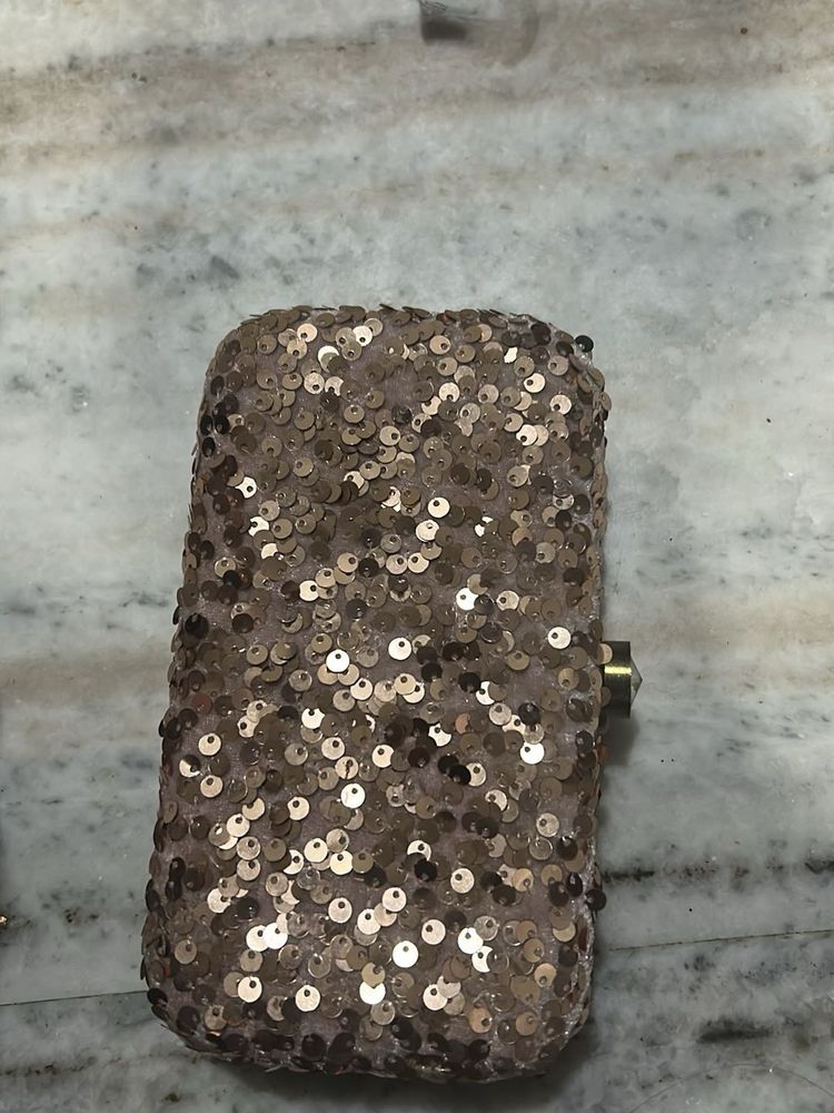 Sparkly Sequin Clutch Bag