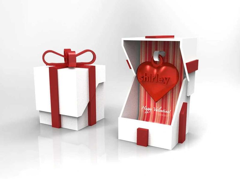 Valentine's Gift Box 3d printerd
