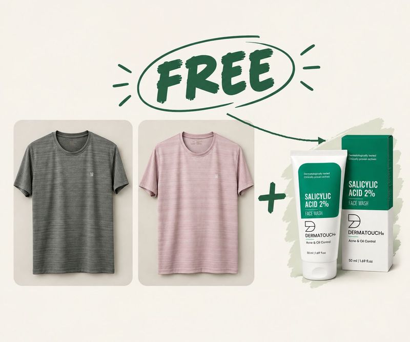 2 Men T-Shirt👕+ Free face wash🧴🔥