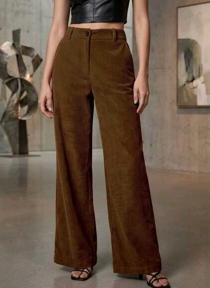 Corduroy Wide-Leg Trouser
