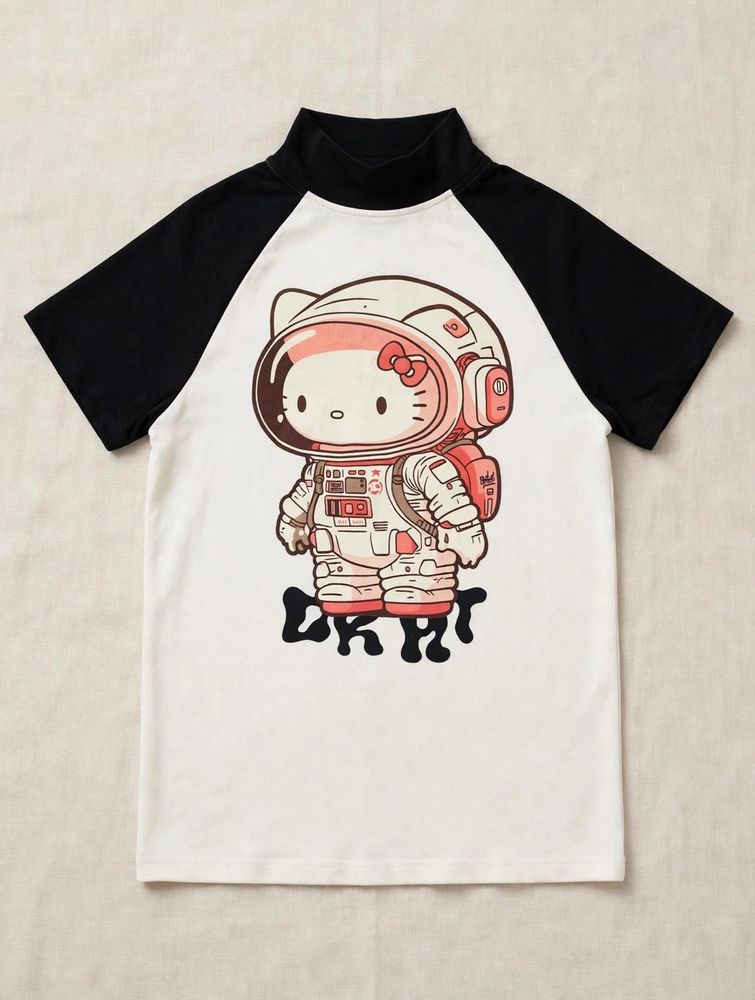 oversized Astronaut Hello Kitty T-Shirt