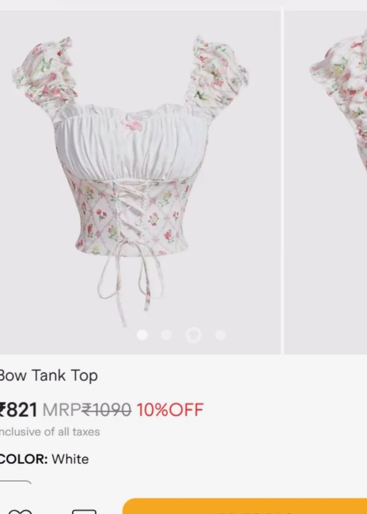 Floral Corset Tank Top