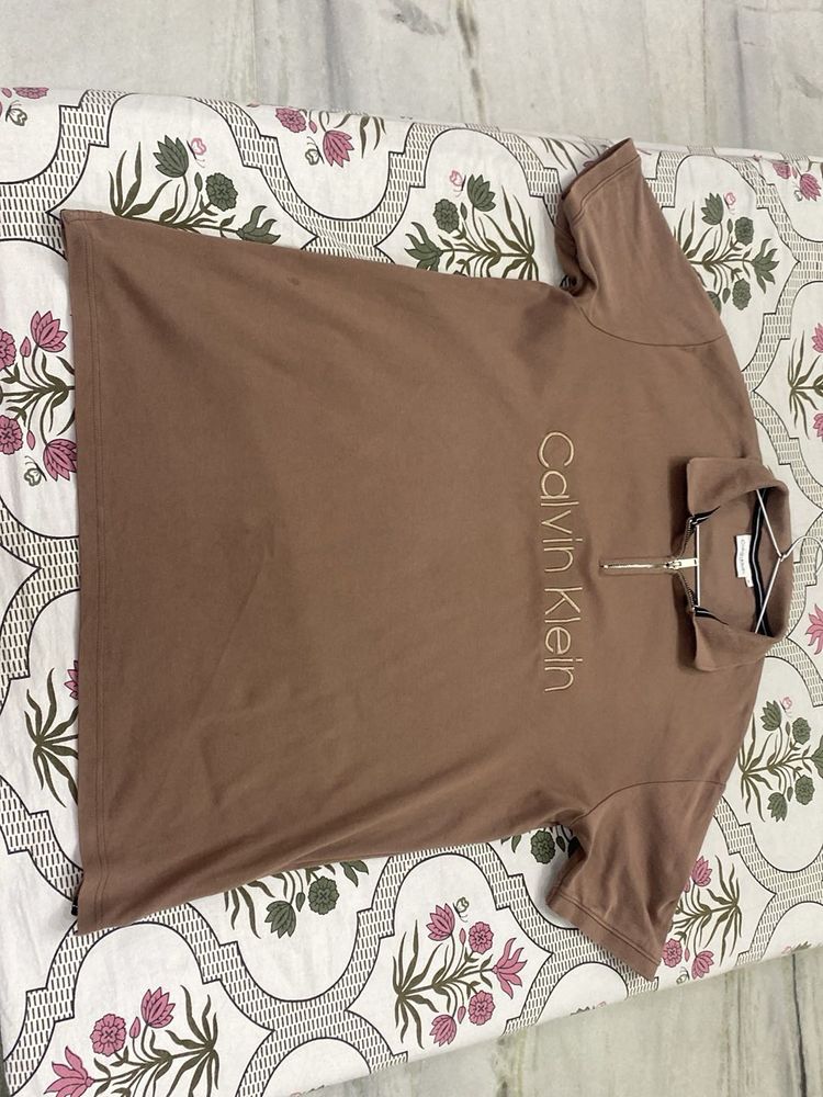 🤎✨Calvin Klein Brown Polo T-Shirt Exclusive✨🤎