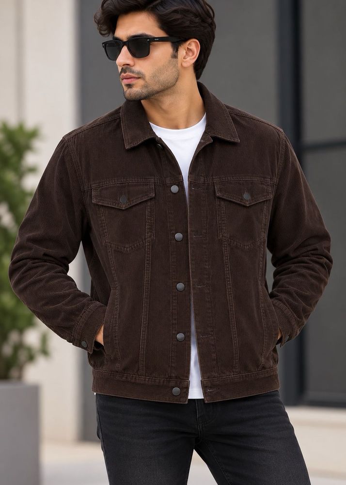 Men's Brown Corduroy Jacket