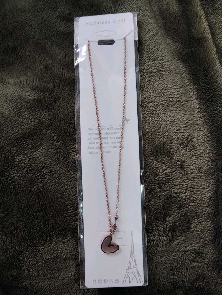 Rose Gold Heart Necklace