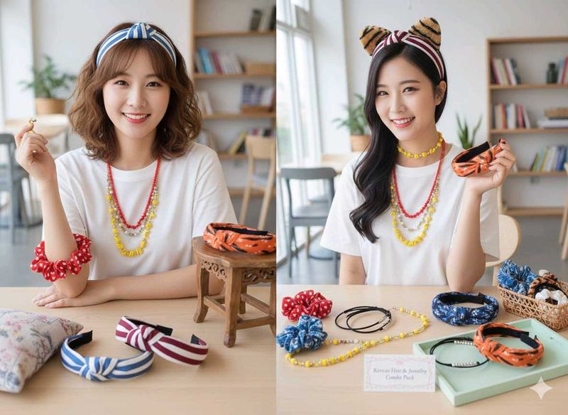 Hair Accessories Bundle of 8(single Piece Also Buy
