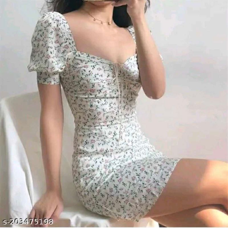 *cottagecore coquette white dress ♡‧₊˚*