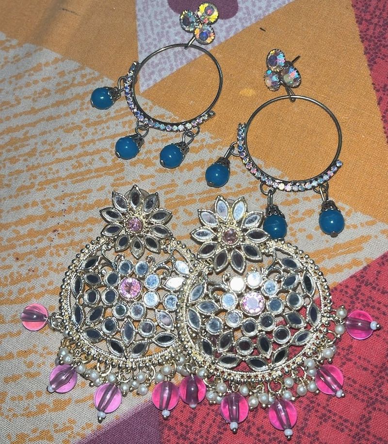 earrings combo of 2