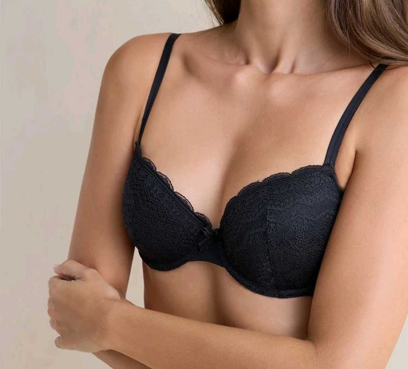 Black Lace Bra