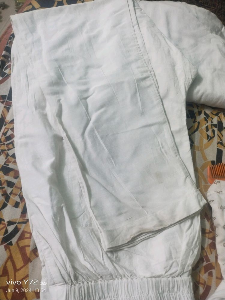 Combo Of4 White Pant ,Plazzo ,Chudidar And Pajama
