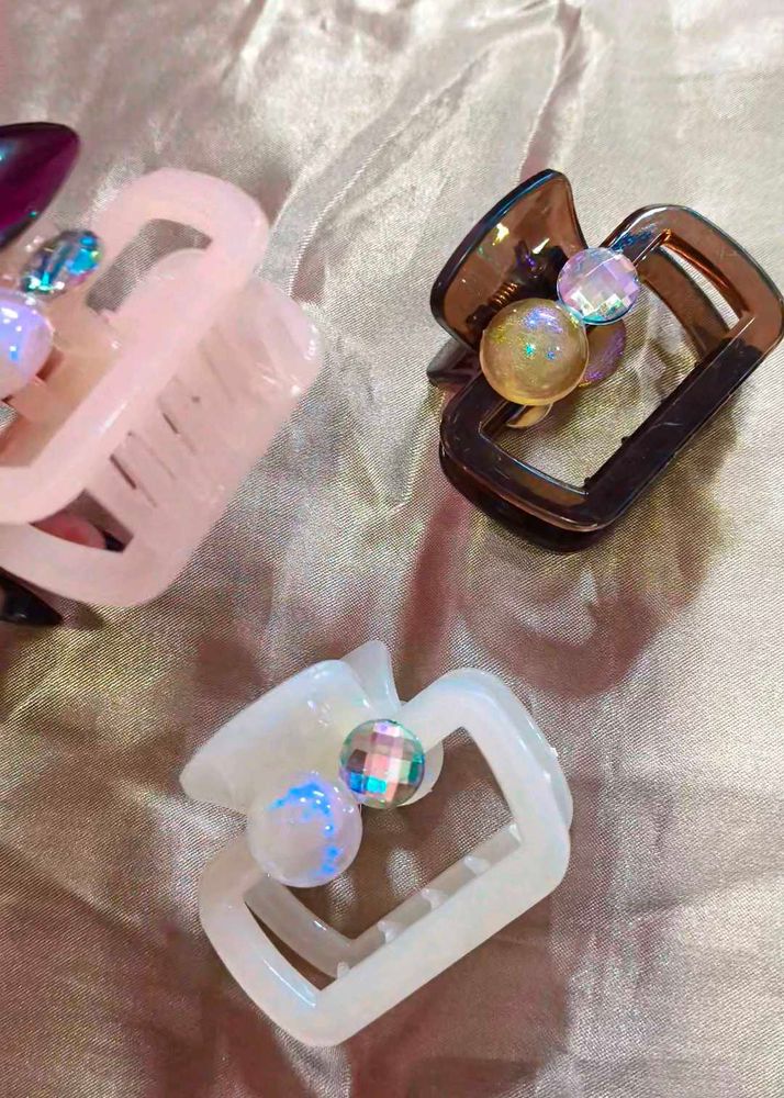 Chic Rhinestone Hair Claw Clips totally new