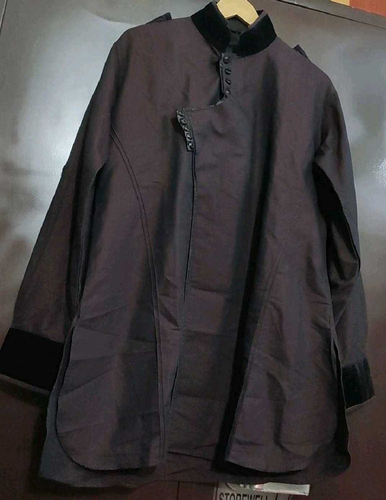 Mauve Color Short Kurta For 42 Chest