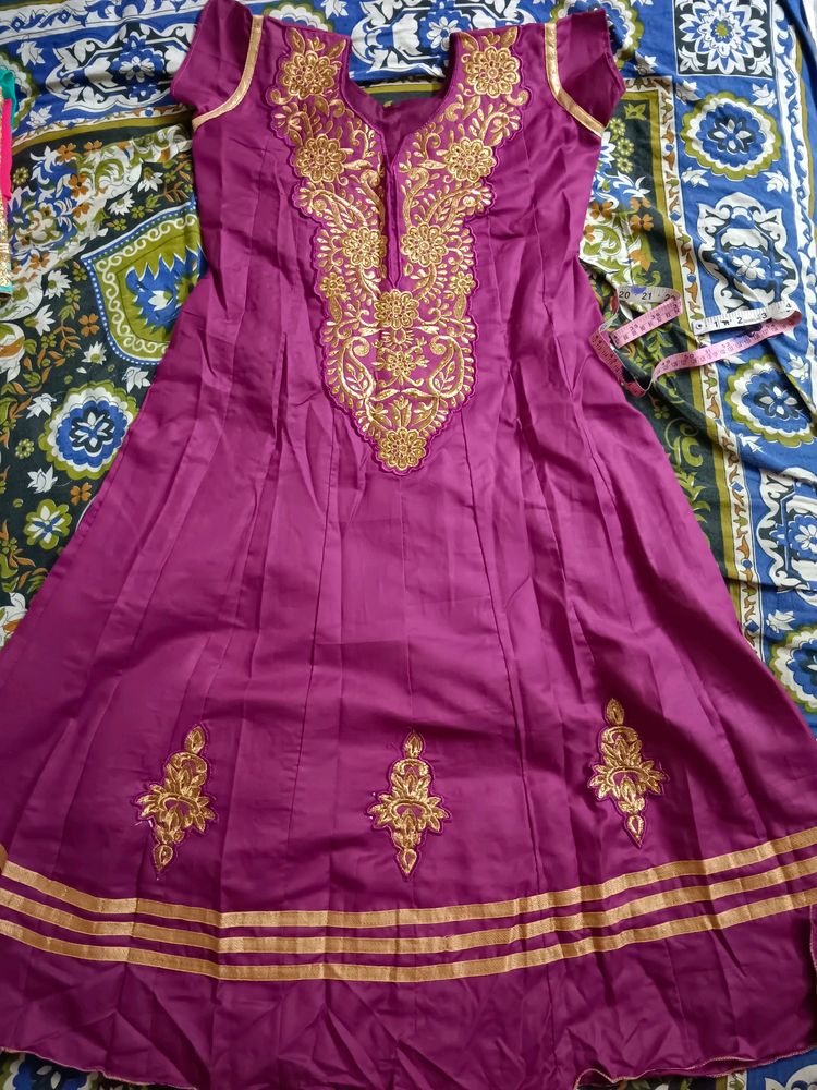 Purple Cotton Dress