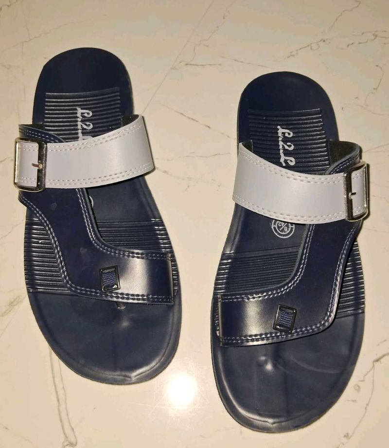 Men's Navy Blue Flip-Flop Sandals