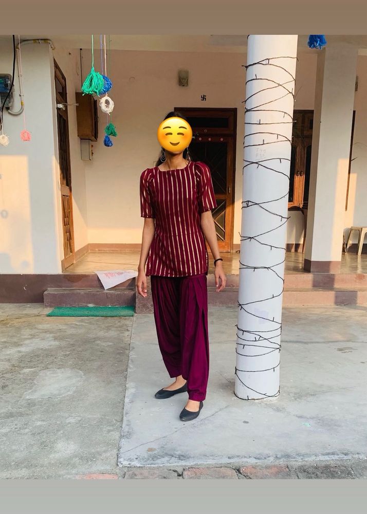 It’s Designer Kurti With Dhoti Pants