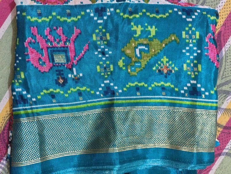 Beautiful Blue Silk Saree