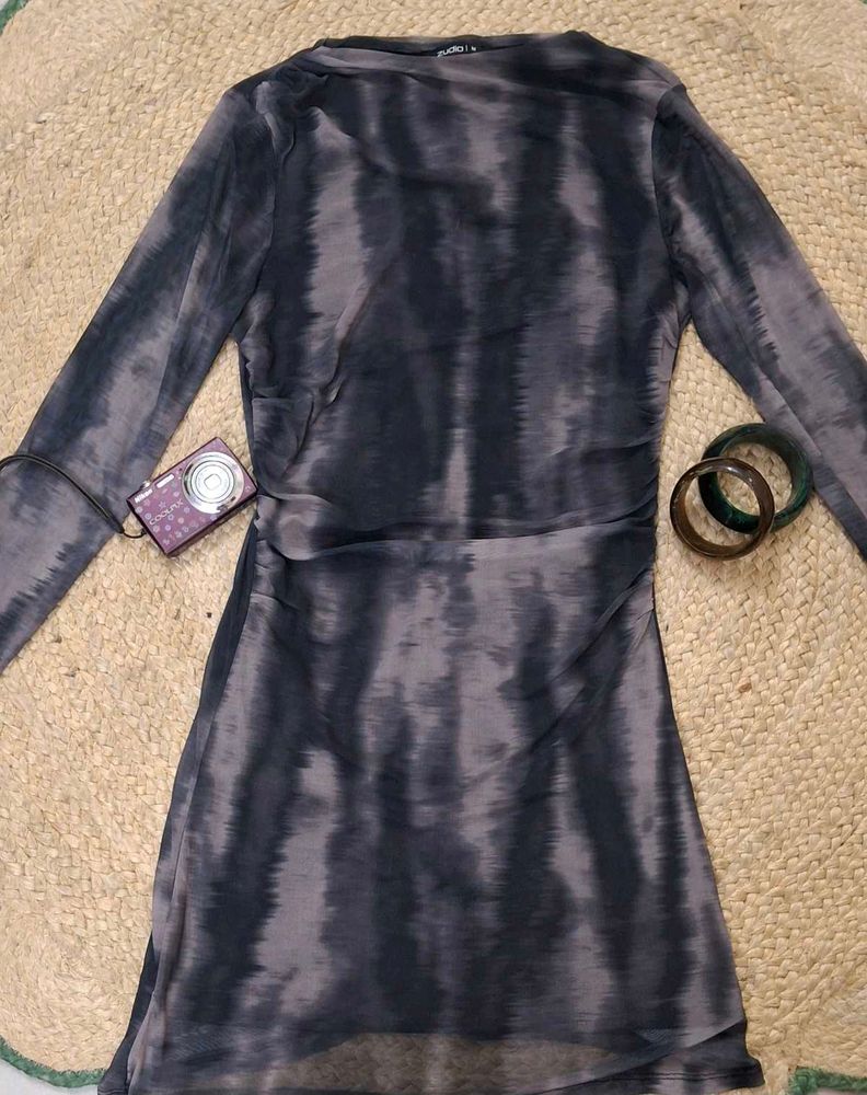 ♱ Vintage Y2K Grunge Mesh Mini Dress ♱