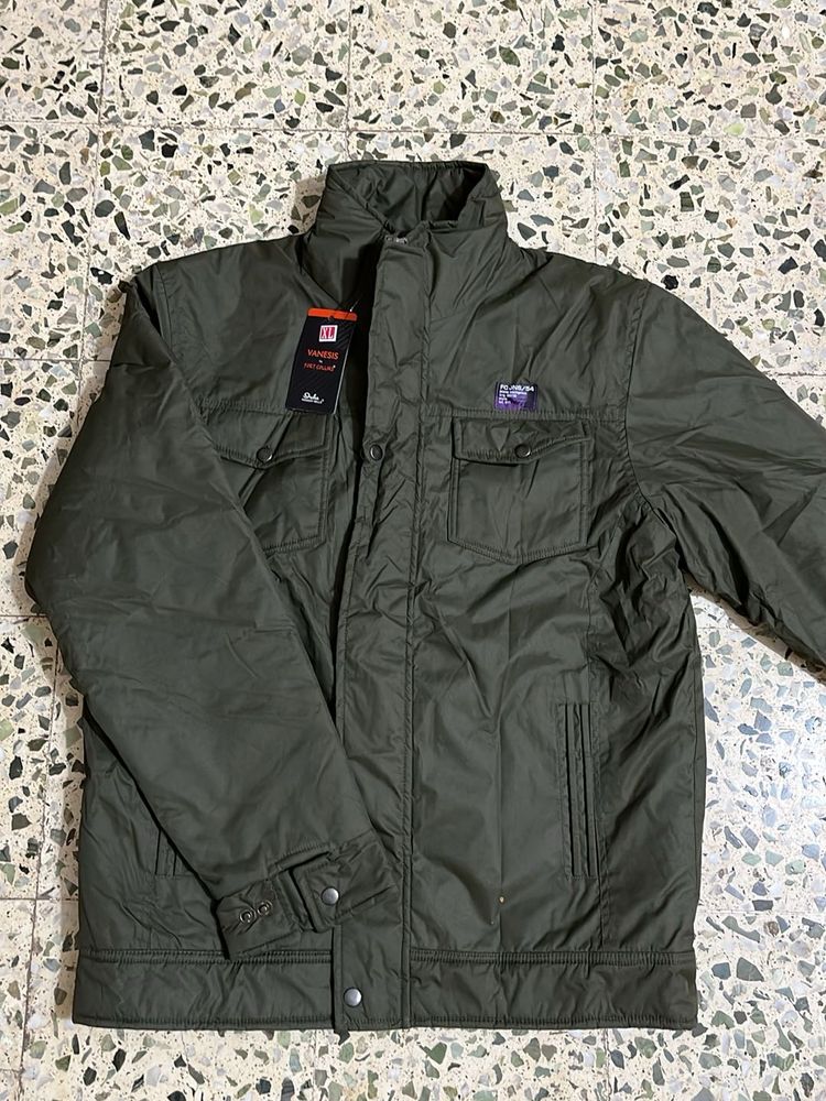 Y2k Olive Green Casual Jacket