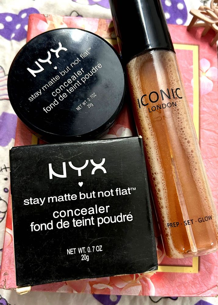 NYX Creame CONCEALER &amp; ICONIC LONDON SHIMMER BODY