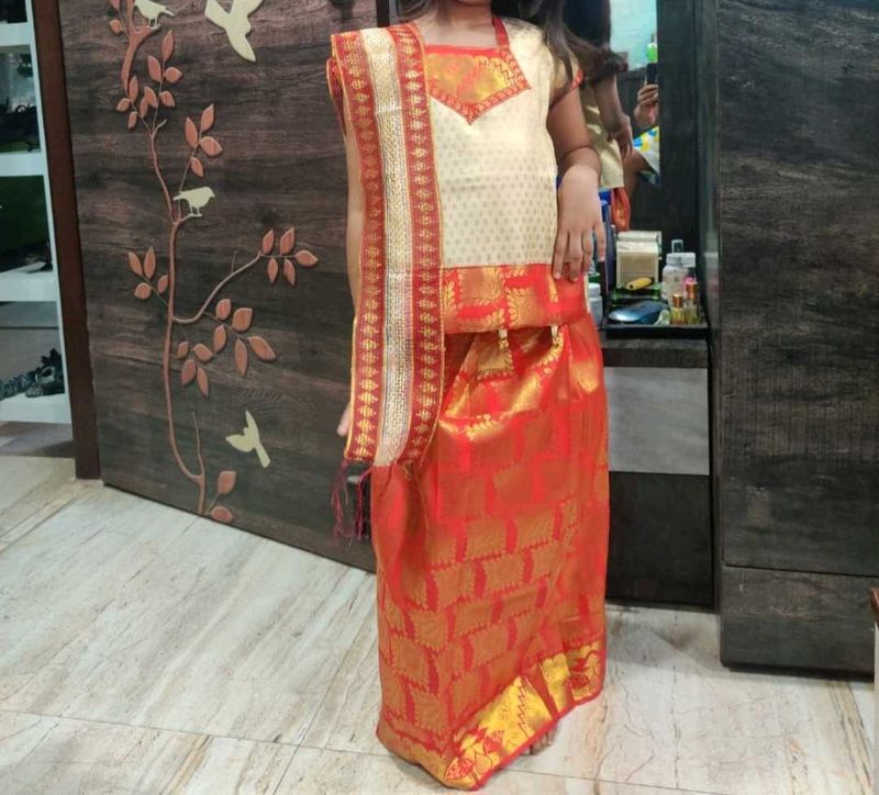 Girls' Traditional Lehenga Choli Set