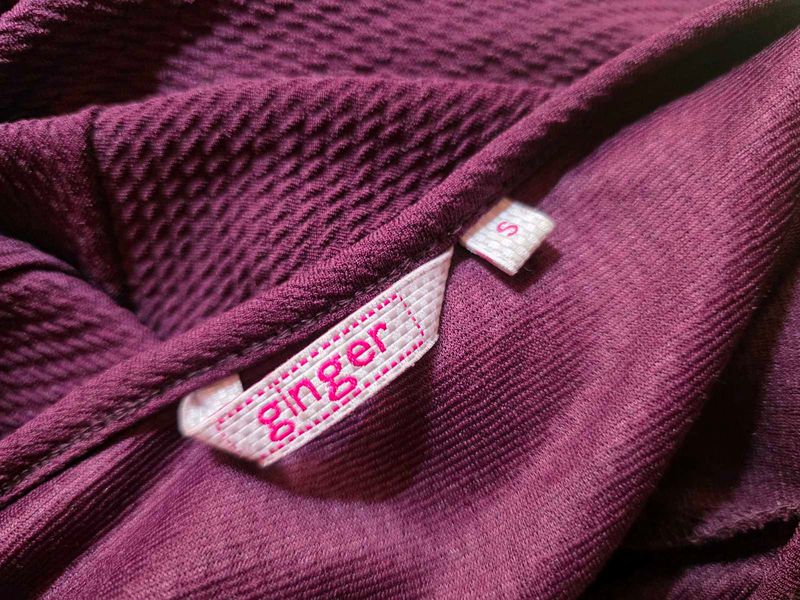 Women's Textured Purple Top