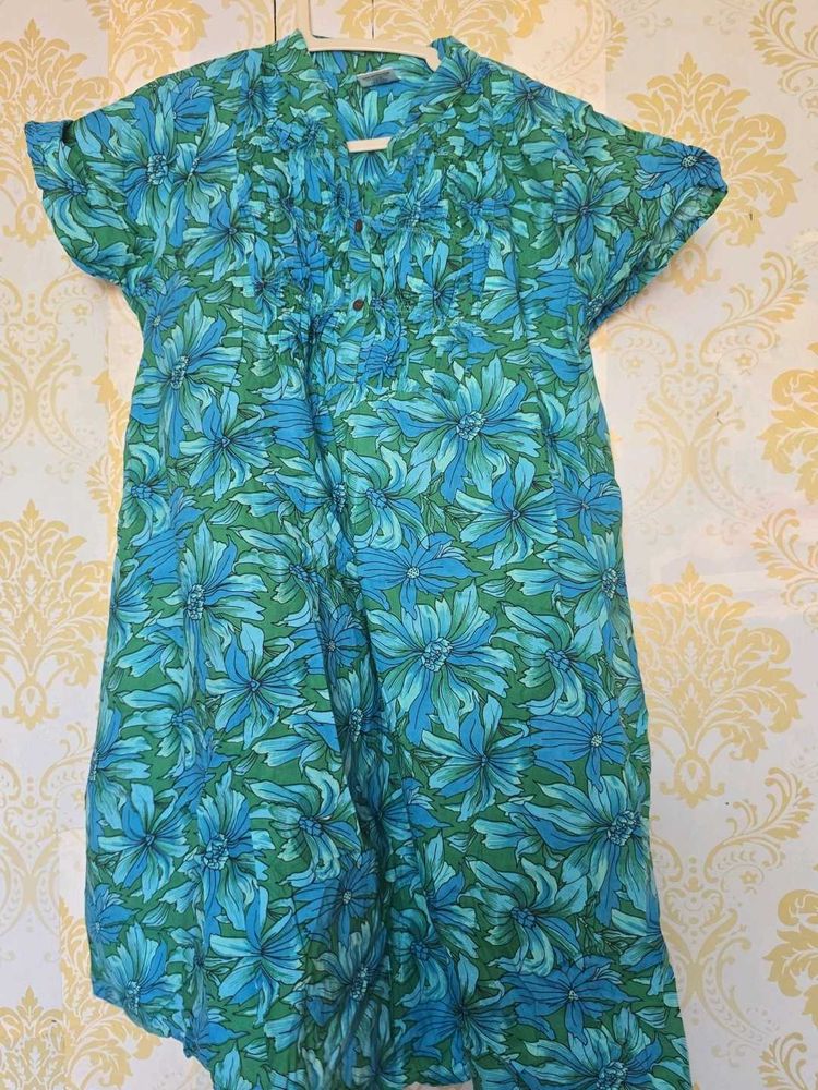 Floral Print short  Kurta