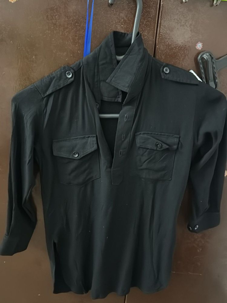 Black Pathani Kurta