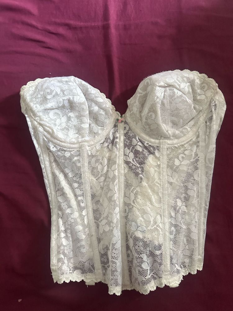 White Lace Bustier