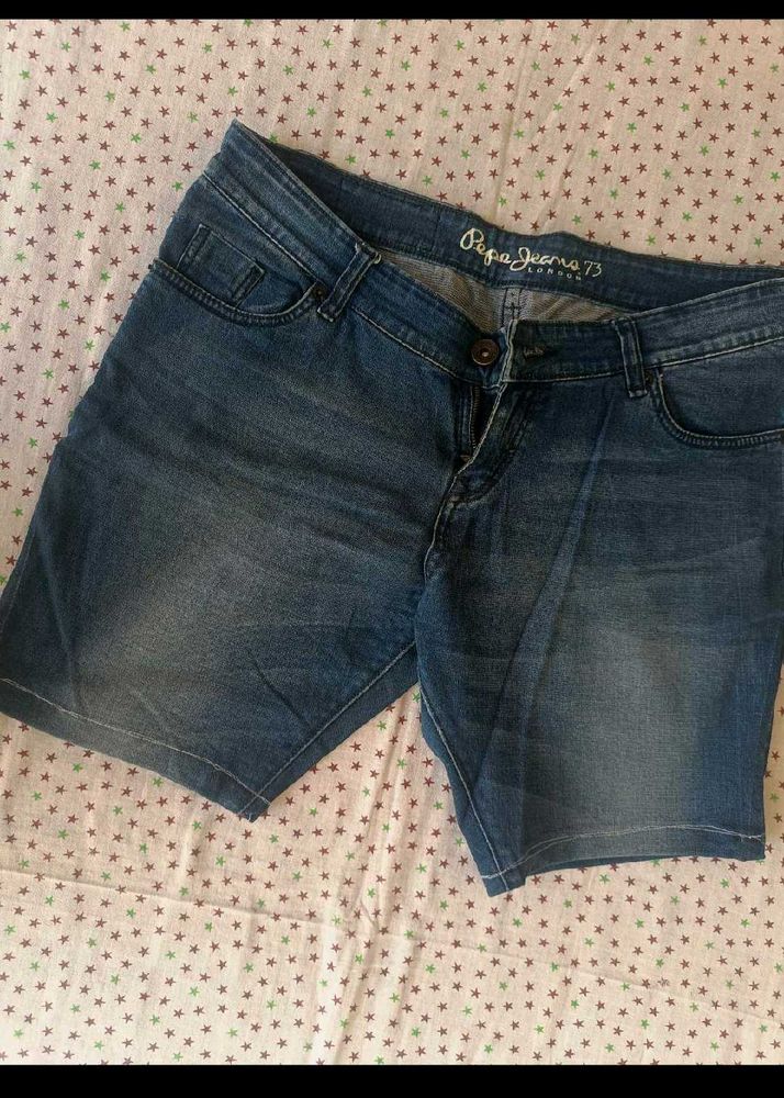 Pepe Jeans Blue Denim Shorts