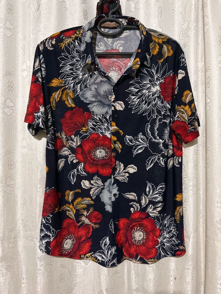 🌸🌺🌹Floral Print Short Sleeve Shirt