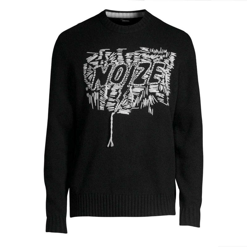 Diesel Black K-Paxs Noize Crewneck Sweater